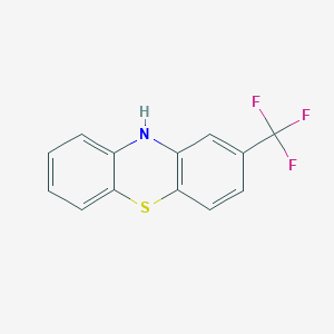 molecular formula C13H8F3NS B042385 2-(Trifluoromethyl)phenothiazine CAS No. 92-30-8