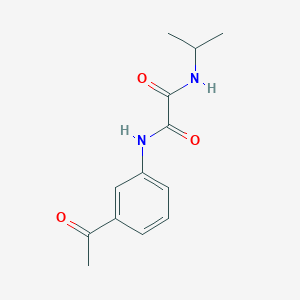 molecular formula C13H16N2O3 B4238569 N-(3-acetylphenyl)-N'-propan-2-yloxamide 