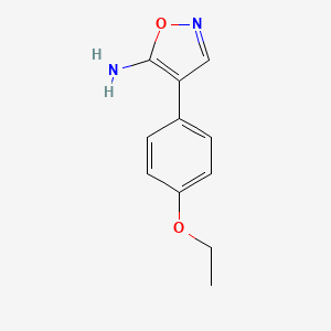 molecular formula C11H12N2O2 B4238715 4-(4-Ethoxyphenyl)-1,2-oxazol-5-amine 