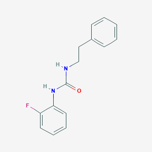 molecular formula C15H15FN2O B4238749 1-(2-Fluorophenyl)-3-(2-phenylethyl)urea 