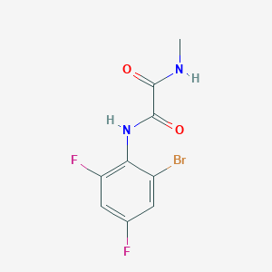 molecular formula C9H7BrF2N2O2 B4238763 N'-(2-bromo-4,6-difluorophenyl)-N-methyloxamide 
