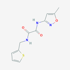 molecular formula C11H11N3O3S B4238799 N'-(5-methyl-1,2-oxazol-3-yl)-N-(thiophen-2-ylmethyl)oxamide 