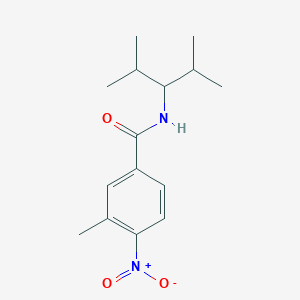molecular formula C15H22N2O3 B4238820 N-(2,4-dimethylpentan-3-yl)-3-methyl-4-nitrobenzamide 