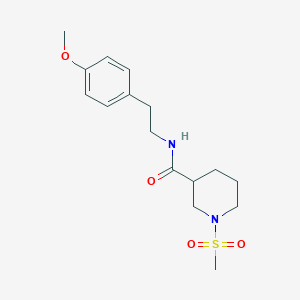 molecular formula C16H24N2O4S B4238970 N-[2-(4-methoxyphenyl)ethyl]-1-(methylsulfonyl)piperidine-3-carboxamide 
