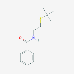 molecular formula C13H19NOS B423902 N-[2-(tert-butylsulfanyl)ethyl]benzamide 