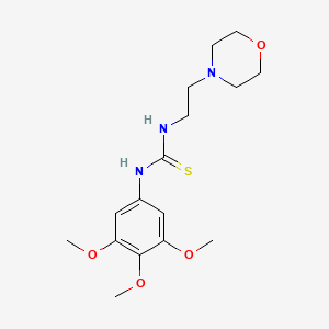 molecular formula C16H25N3O4S B4239086 N-(2-MORPHOLINOETHYL)-N'-(3,4,5-TRIMETHOXYPHENYL)THIOUREA 