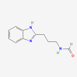 molecular formula C11H13N3O B4239159 N-[3-(1H-benzimidazol-2-yl)propyl]formamide 
