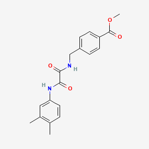 molecular formula C19H20N2O4 B4239426 Methyl 4-[[[2-(3,4-dimethylanilino)-2-oxoacetyl]amino]methyl]benzoate 