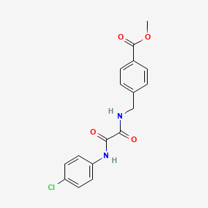 molecular formula C17H15ClN2O4 B4239473 Methyl 4-[[[2-(4-chloroanilino)-2-oxoacetyl]amino]methyl]benzoate 