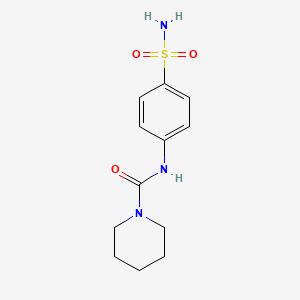 molecular formula C12H17N3O3S B4239797 N-(4-sulfamoylphenyl)piperidine-1-carboxamide 
