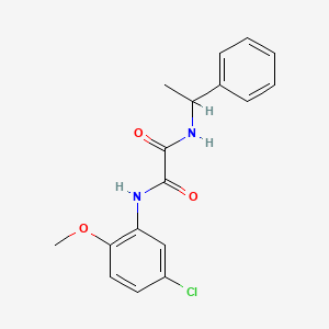 molecular formula C17H17ClN2O3 B4239886 N~1~-(5-CHLORO-2-METHOXYPHENYL)-N~2~-(1-PHENYLETHYL)ETHANEDIAMIDE 
