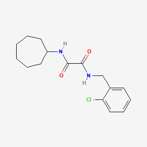 molecular formula C16H21ClN2O2 B4240085 N-[(2-chlorophenyl)methyl]-N'-cycloheptyloxamide 