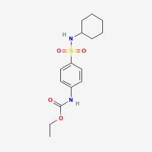 molecular formula C15H22N2O4S B4240153 Ethyl [4-(cyclohexylsulfamoyl)phenyl]carbamate 