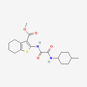 molecular formula C19H26N2O4S B4240430 Methyl 2-[[2-[(4-methylcyclohexyl)amino]-2-oxoacetyl]amino]-4,5,6,7-tetrahydro-1-benzothiophene-3-carboxylate 