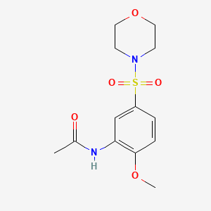 molecular formula C13H18N2O5S B4240441 N-(2-methoxy-5-morpholin-4-ylsulfonylphenyl)acetamide 