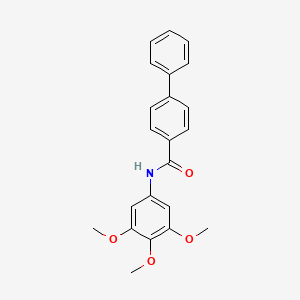 molecular formula C22H21NO4 B4240572 N-(3,4,5-TRIMETHOXYPHENYL)-[1,1'-BIPHENYL]-4-CARBOXAMIDE 