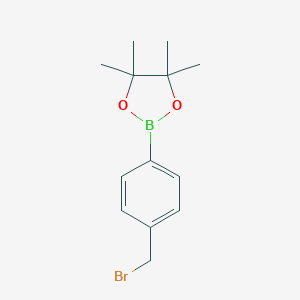 molecular formula C13H18BBrO2 B042421 2-(4-(Bromomethyl)phenyl)-4,4,5,5-tetramethyl-1,3,2-dioxaborolane CAS No. 138500-85-3