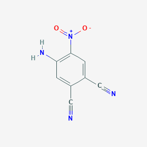 molecular formula C8H4N4O2 B042429 4-Amino-5-nitrobenzene-1,2-dicarbonitrile CAS No. 79319-38-3