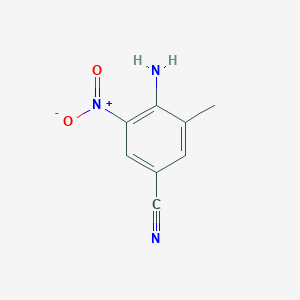 molecular formula C8H7N3O2 B042431 4-Amino-3-methyl-5-nitrobenzonitrile CAS No. 468741-02-8