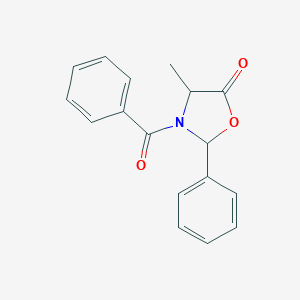 molecular formula C17H15NO3 B042436 3-Benzoyl-4-methyl-2-phenyl-1,3-oxazolidin-5-one CAS No. 1260662-63-2