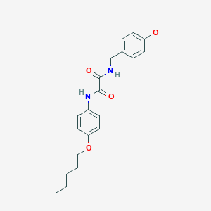 molecular formula C21H26N2O4 B424402 N~1~-(4-methoxybenzyl)-N~2~-[4-(pentyloxy)phenyl]ethanediamide 