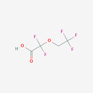 molecular formula C4H3F5O3 B042457 2,2-二氟-2-(2,2,2-三氟乙氧基)乙酸 CAS No. 152538-73-3