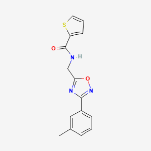 molecular formula C15H13N3O2S B4245763 N-{[3-(3-methylphenyl)-1,2,4-oxadiazol-5-yl]methyl}-2-thiophenecarboxamide 