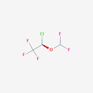 molecular formula C3H2ClF5O B042458 (2r)-2-Chloro-2-(Difluoromethoxy)-1,1,1-Trifluoroethane CAS No. 133098-04-1