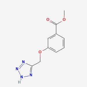 molecular formula C10H10N4O3 B4245886 METHYL 3-[(1H-1,2,3,4-TETRAZOL-5-YL)METHOXY]BENZOATE 