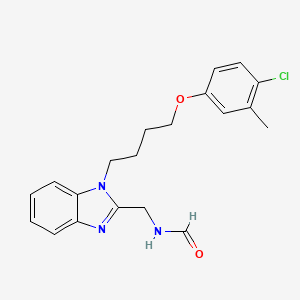molecular formula C20H22ClN3O2 B4246148 N-({1-[4-(4-CHLORO-3-METHYLPHENOXY)BUTYL]-1H-1,3-BENZODIAZOL-2-YL}METHYL)FORMAMIDE 