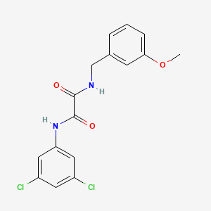 molecular formula C16H14Cl2N2O3 B4246165 N'-(3,5-dichlorophenyl)-N-[(3-methoxyphenyl)methyl]oxamide 