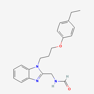 molecular formula C20H23N3O2 B4246217 N-({1-[3-(4-ETHYLPHENOXY)PROPYL]-1H-1,3-BENZODIAZOL-2-YL}METHYL)FORMAMIDE 