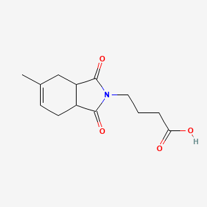 molecular formula C13H17NO4 B4246311 4-(5-Methyl-1,3-dioxo-3a,4,7,7a-tetrahydroisoindol-2-yl)butanoic acid 