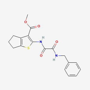 molecular formula C18H18N2O4S B4246361 methyl 2-{[(benzylamino)(oxo)acetyl]amino}-5,6-dihydro-4H-cyclopenta[b]thiophene-3-carboxylate 