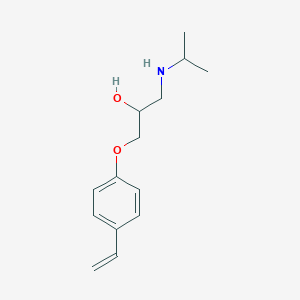 molecular formula C14H21NO2 B042477 1-(4-Ethenylphenoxy)-3-(propan-2-ylamino)propan-2-ol CAS No. 933468-54-3