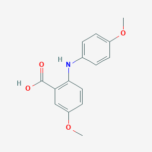 molecular formula C15H15NO4 B042478 5-Methoxy-2-((4-methoxyphenyl)amino)benzoic acid CAS No. 56980-14-4
