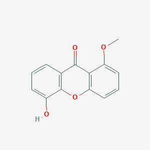 molecular formula C14H10O4 B042490 5-Hydroxy-1-methoxyxanthone CAS No. 27770-13-4