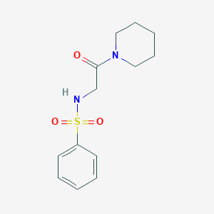 molecular formula C13H18N2O3S B425017 N-(2-oxo-2-piperidin-1-ylethyl)benzenesulfonamide CAS No. 518359-61-0