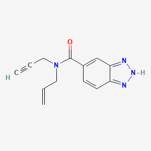 molecular formula C13H12N4O B4250185 N-allyl-N-2-propyn-1-yl-1H-1,2,3-benzotriazole-5-carboxamide 