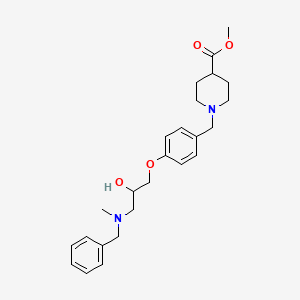 molecular formula C25H34N2O4 B4250360 methyl 1-(4-{3-[benzyl(methyl)amino]-2-hydroxypropoxy}benzyl)-4-piperidinecarboxylate 