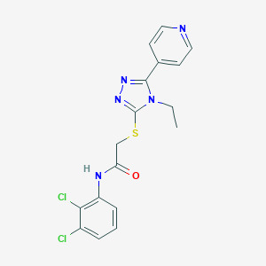 B425078 N-(2,3-dichlorophenyl)-2-[(4-ethyl-5-pyridin-4-yl-1,2,4-triazol-3-yl)sulfanyl]acetamide CAS No. 663213-79-4