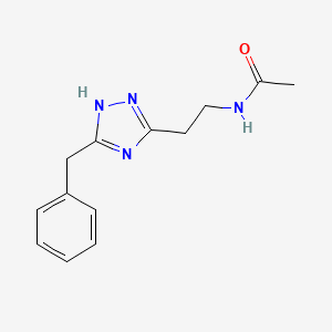 molecular formula C13H16N4O B4251114 N-[2-(3-benzyl-1H-1,2,4-triazol-5-yl)ethyl]acetamide 