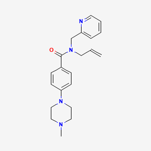molecular formula C21H26N4O B4251517 N-allyl-4-(4-methylpiperazin-1-yl)-N-(pyridin-2-ylmethyl)benzamide 