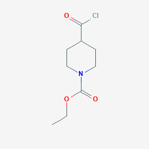 molecular formula C9H14ClNO3 B042521 Ethyl 4-(chlorocarbonyl)-1-piperidinecarboxylate CAS No. 146801-00-5