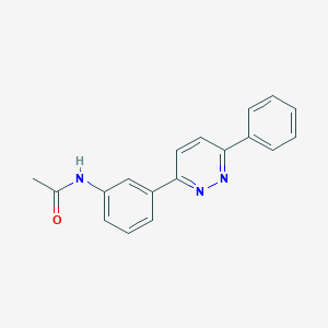molecular formula C18H15N3O B4252464 N-[3-(6-phenyl-3-pyridazinyl)phenyl]acetamide 