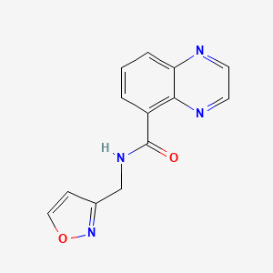 molecular formula C13H10N4O2 B4253138 N-(1,2-oxazol-3-ylmethyl)quinoxaline-5-carboxamide 
