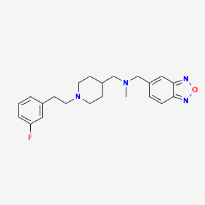 molecular formula C22H27FN4O B4253546 N-(2,1,3-benzoxadiazol-5-ylmethyl)-1-[1-[2-(3-fluorophenyl)ethyl]piperidin-4-yl]-N-methylmethanamine 