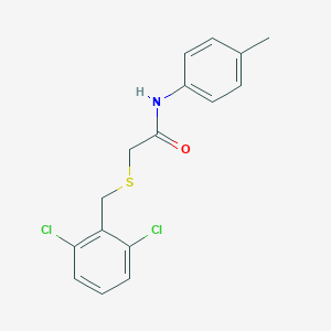 molecular formula C16H15Cl2NOS B425377 2-[(2,6-dichlorobenzyl)sulfanyl]-N-(4-methylphenyl)acetamide 
