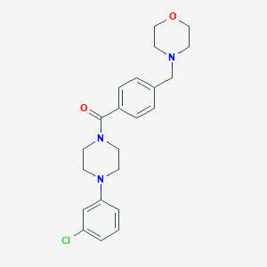 [4-(3-Chlorophenyl)piperazin-1-yl][4-(morpholin-4-ylmethyl)phenyl]methanone