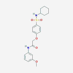2-[4-(cyclohexylsulfamoyl)phenoxy]-N-(3-methoxyphenyl)acetamide